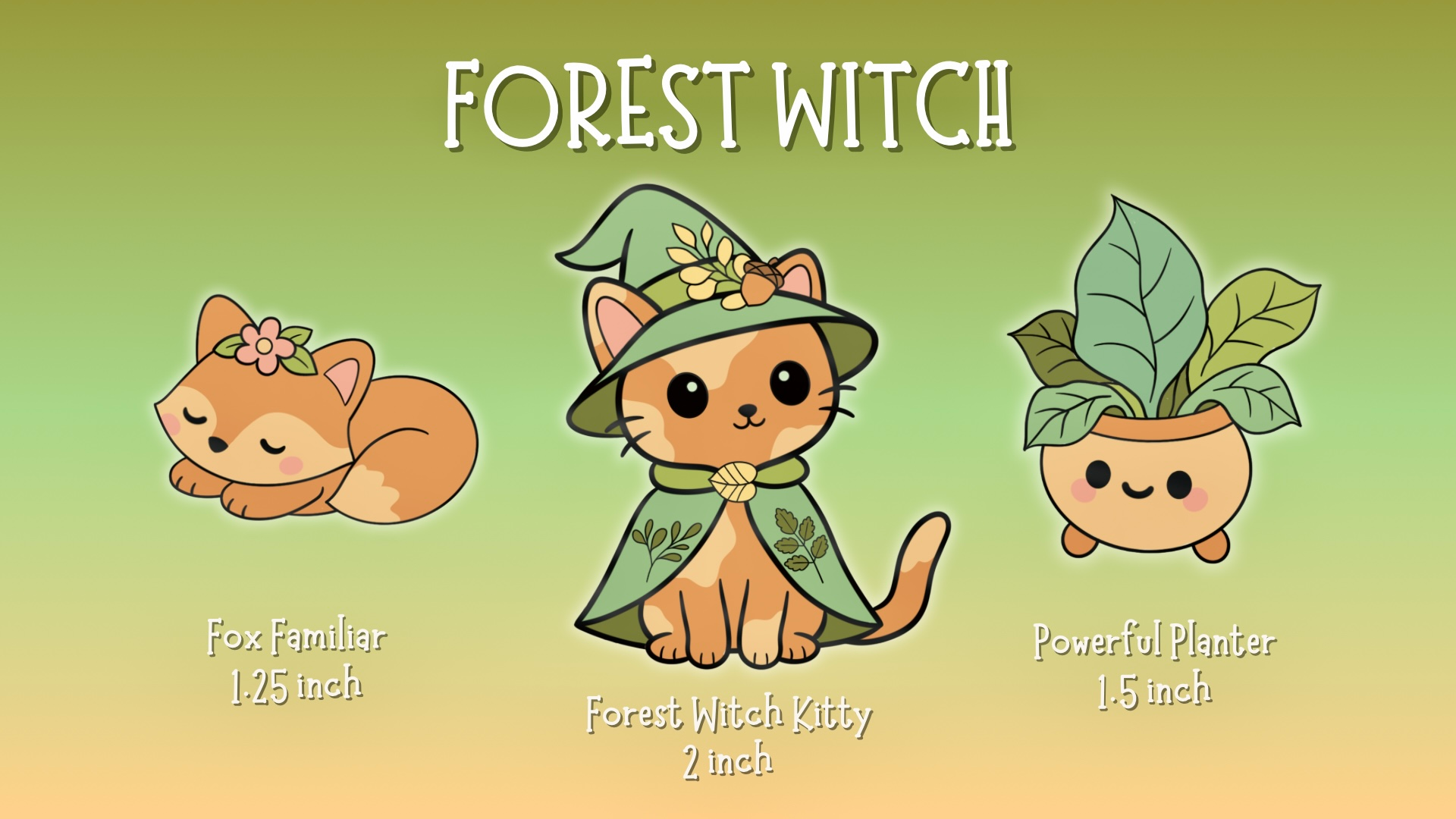Forest Witch Pin Set
