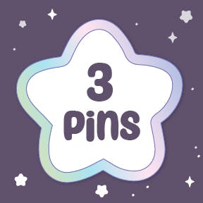✦ Three Enamel Pins