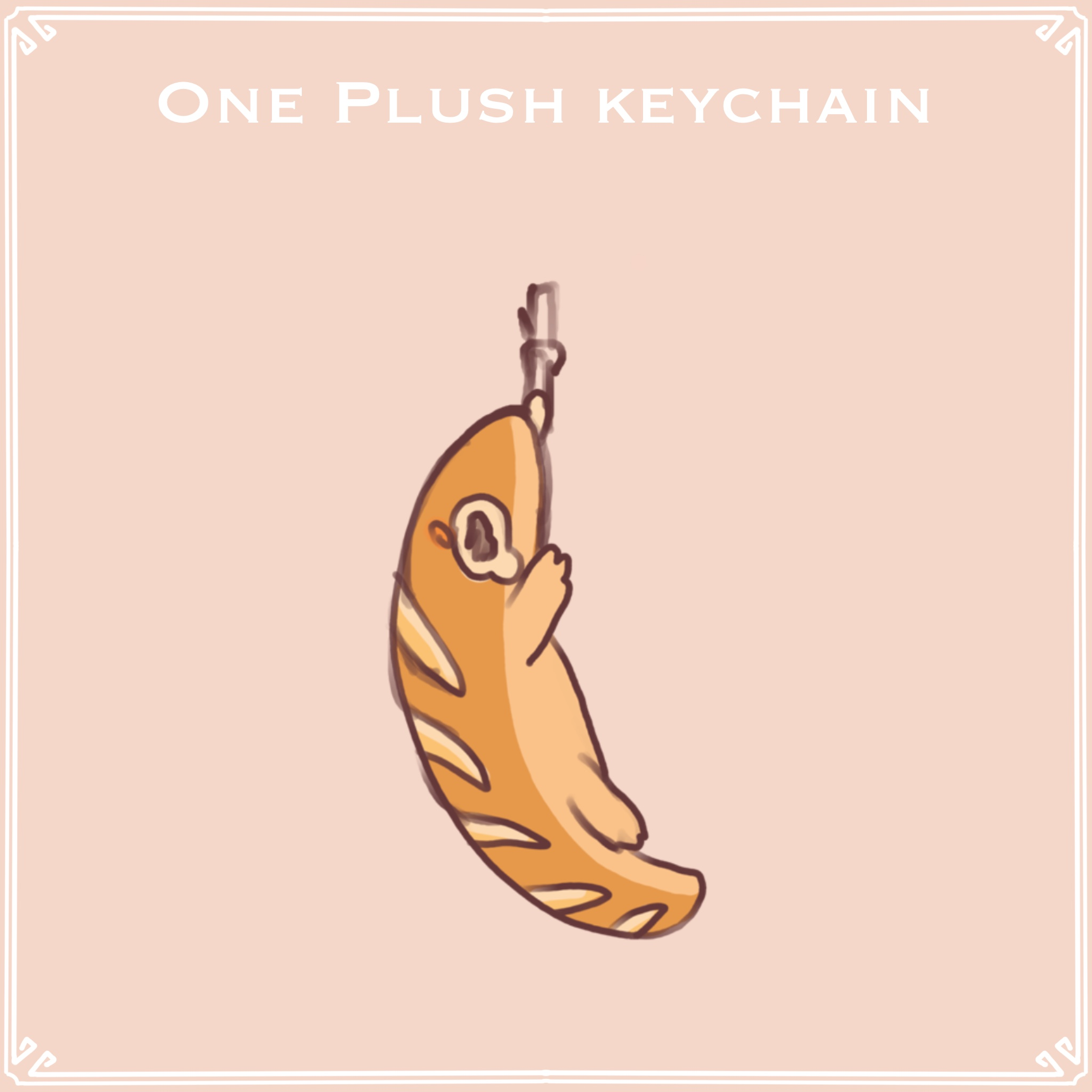 One Plush Keychain