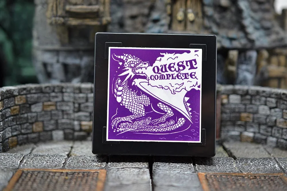 RPG Stamp: Quest Complete Dragon