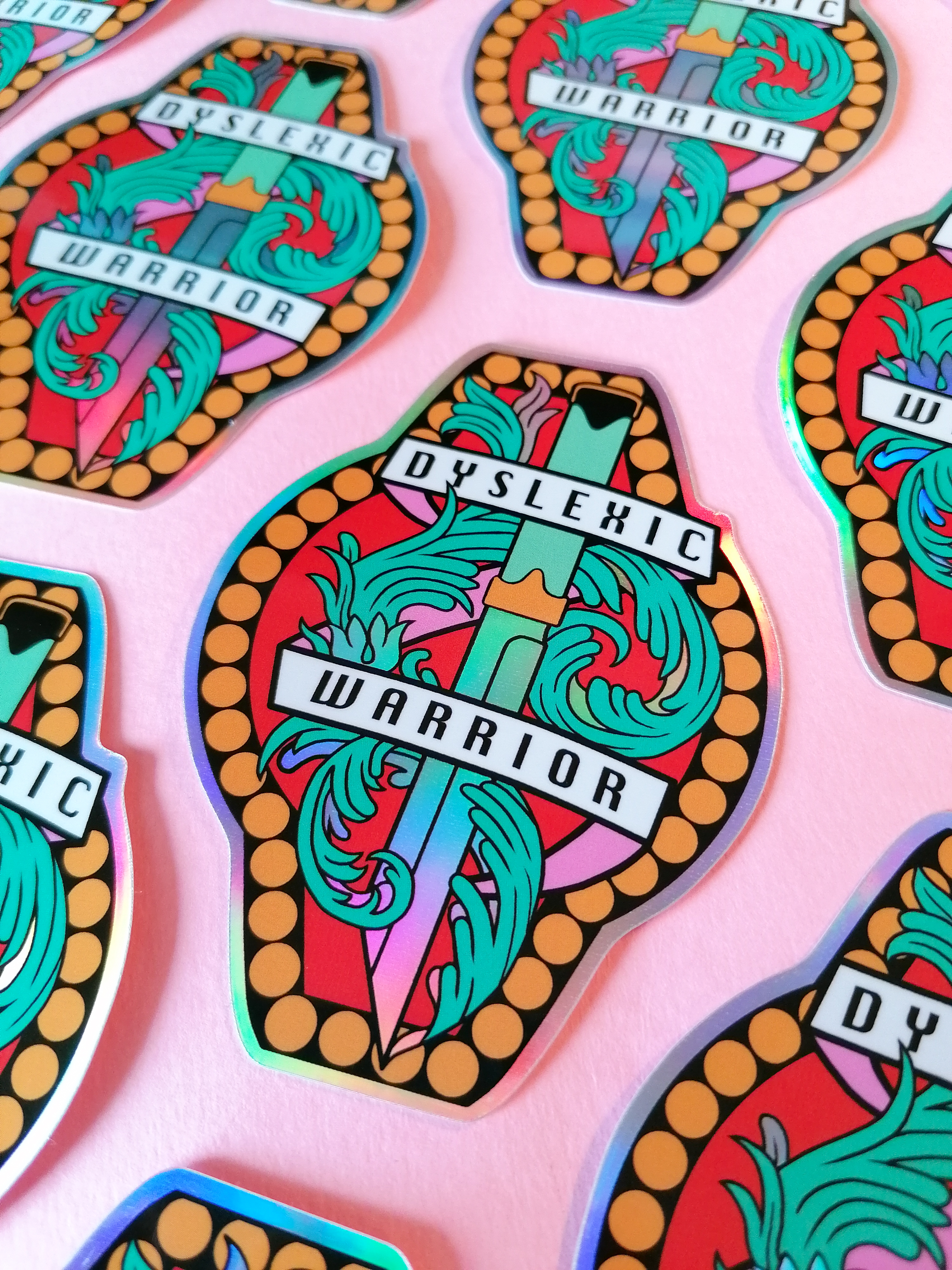 Dyslexic Warrior sticker