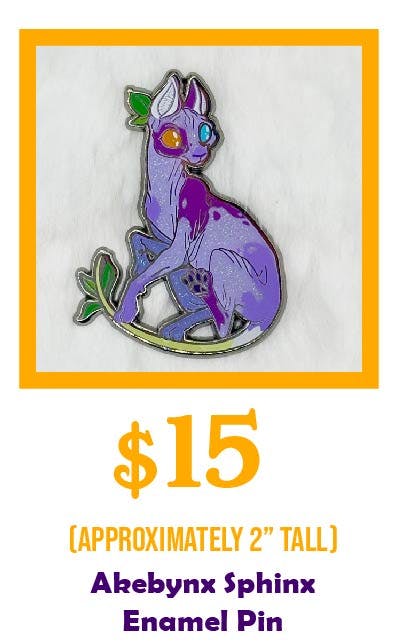 Akebynx Sphinx Enamel Pin