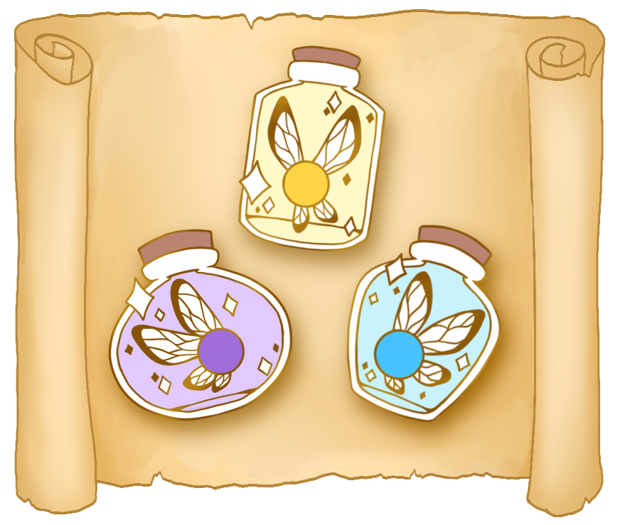 Bottled Fey Mini Pin Set