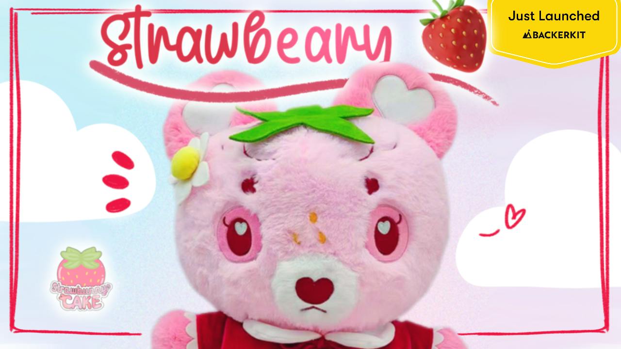 'Beary Sweet' Strawbeary Plushie