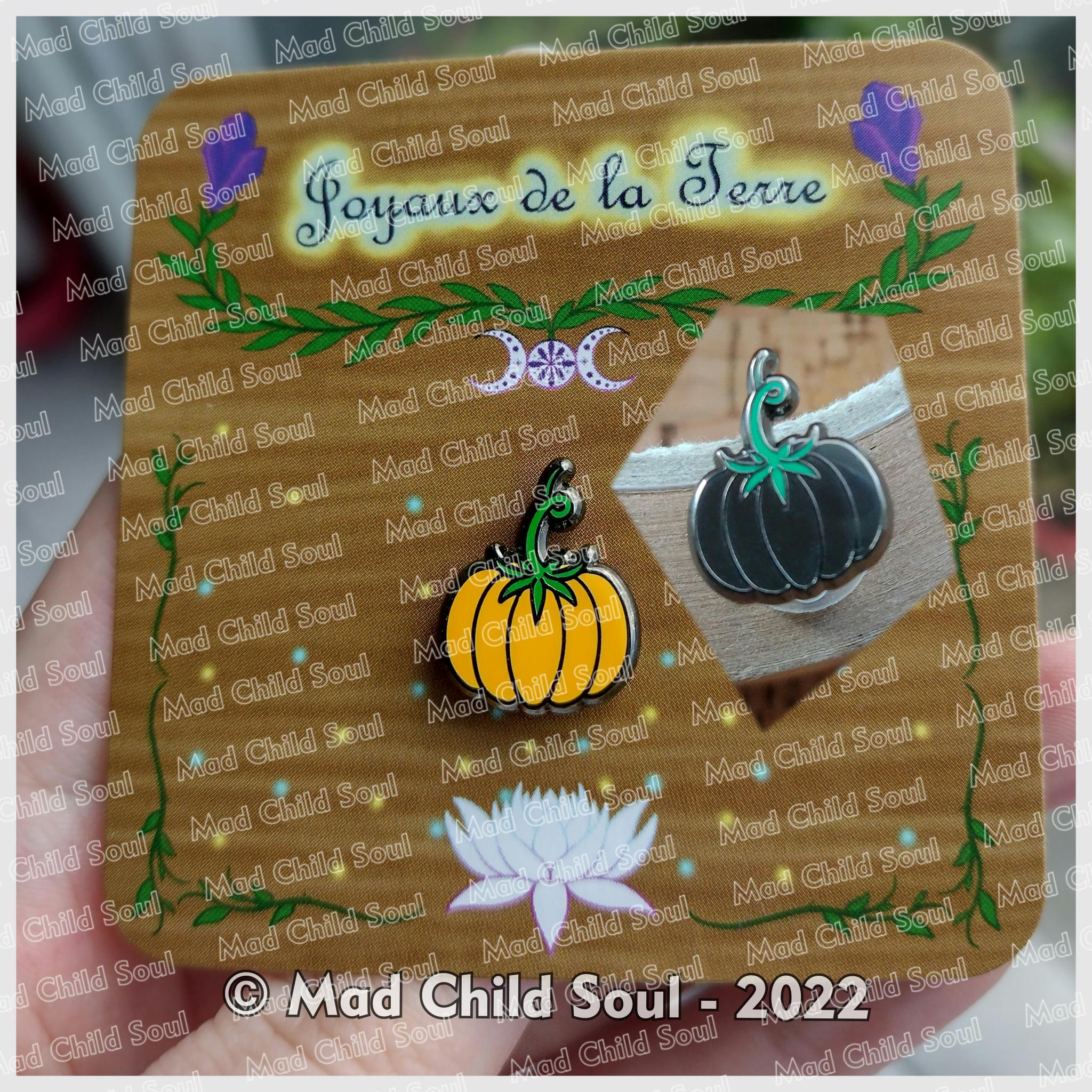 1x MINI PIN : Pumpkin