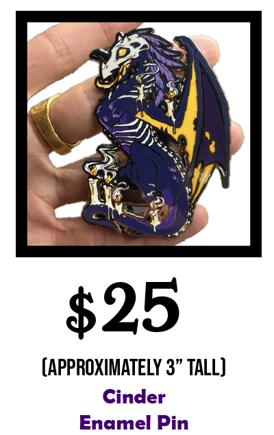 Cinder Enamel Pin