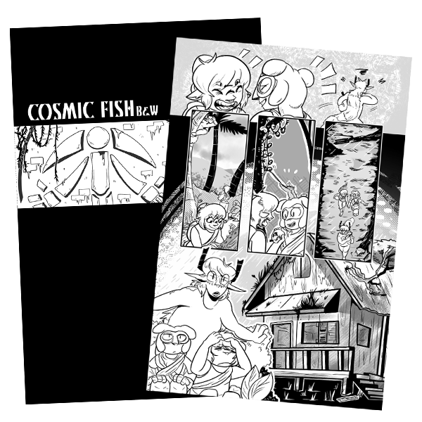 Cosmic Fish (Black and White Mini Comic)