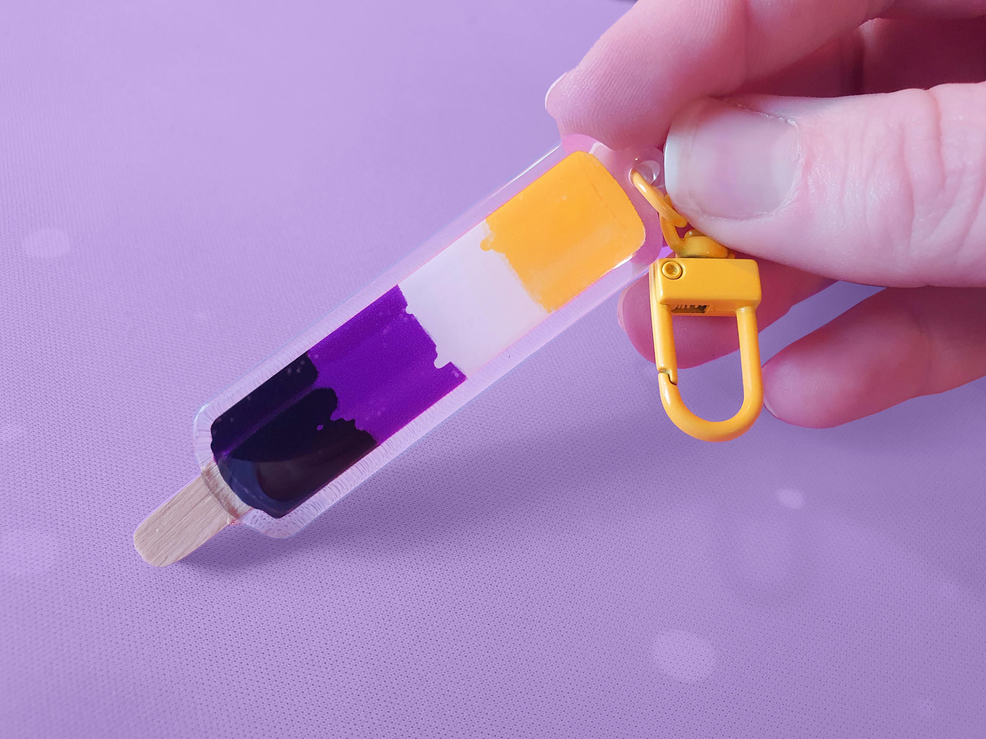 Nonbinary Lolly Keychain