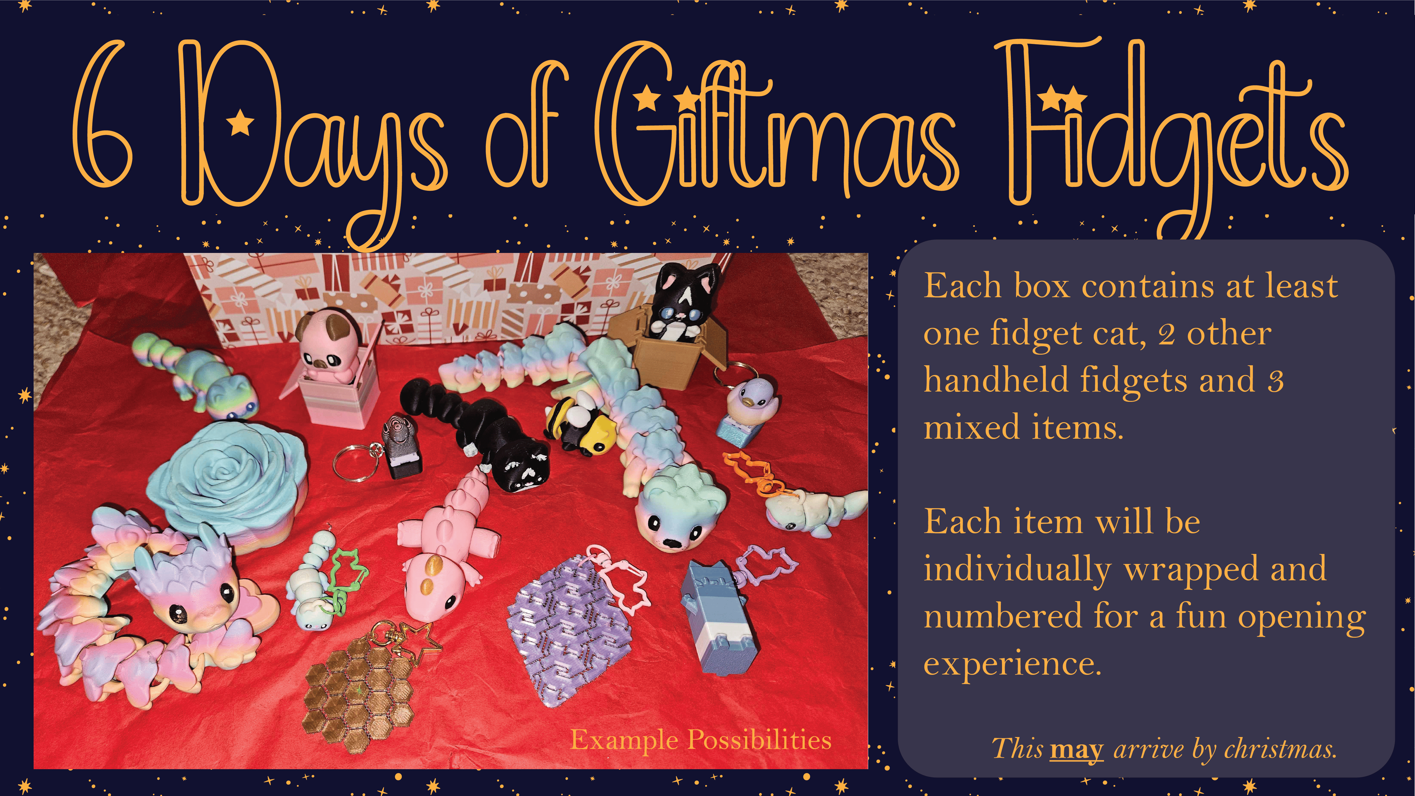 6 Days of Giftmas 3D Prints