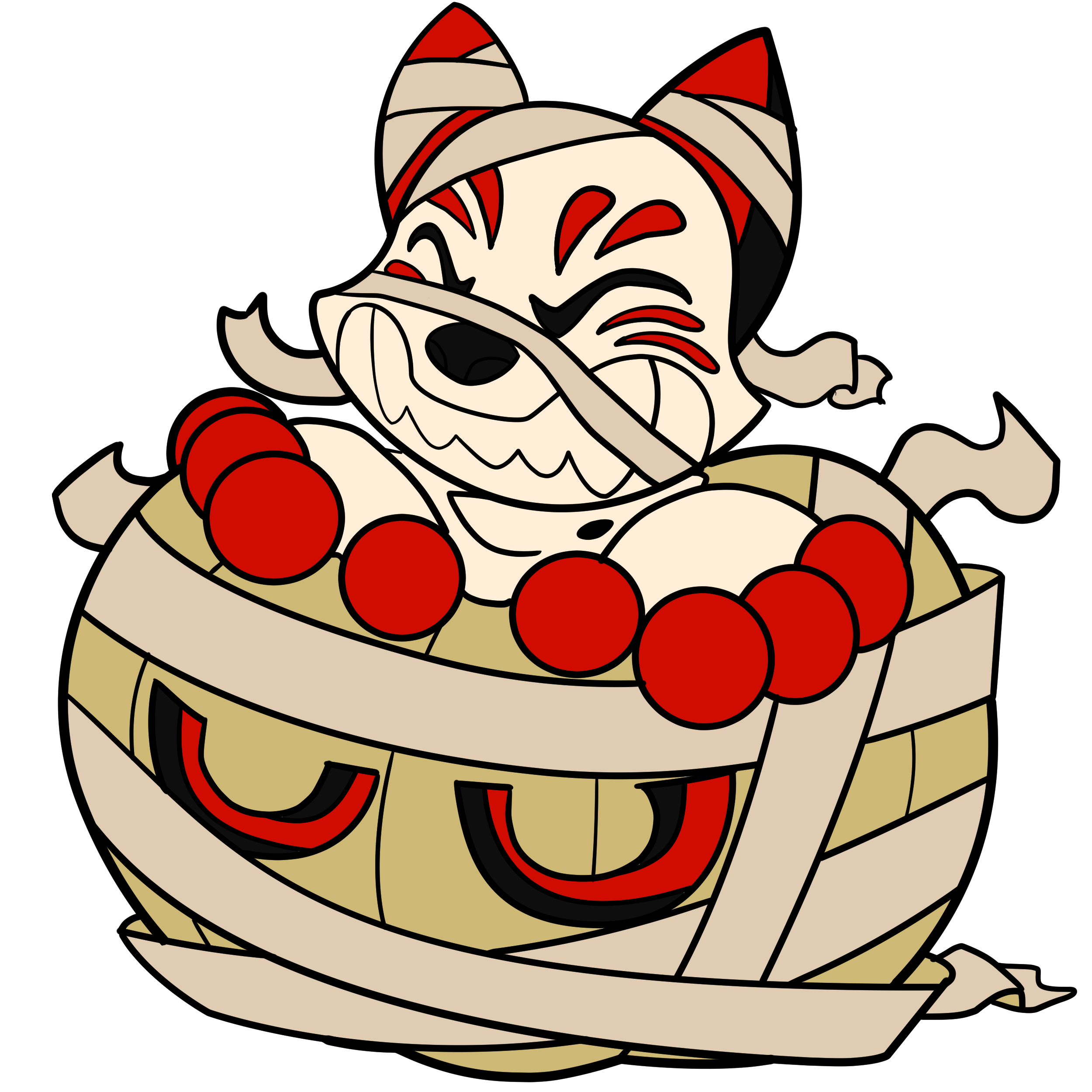 Kabuki Roll Pumpkin Patch Pin