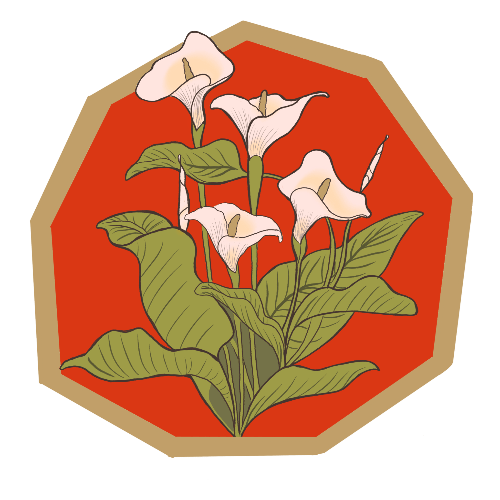 Calla Lilies 1.5 inch acrylic pin