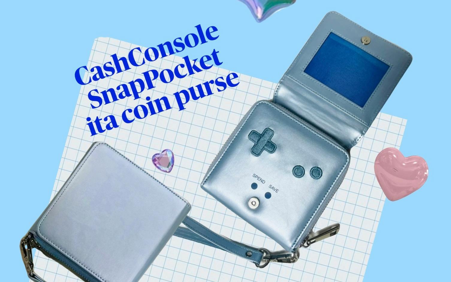 CashConsole SnapPocket: nostalgic, customizable coin purse