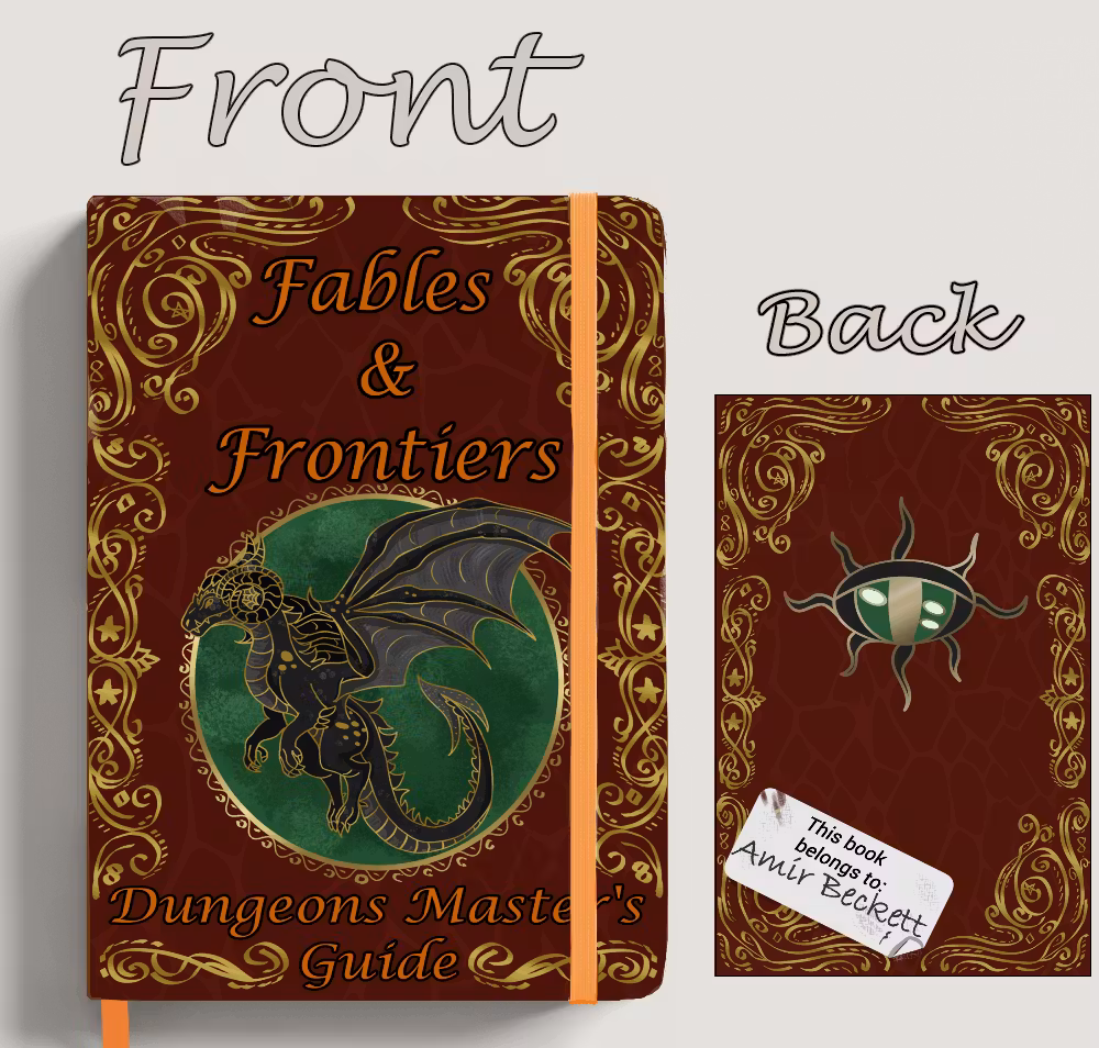 CLEARANCE - waframe inspired 'fables and frontier' notebook