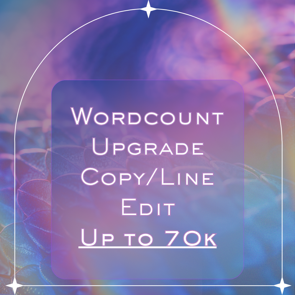 Wordcount Upgrade Copy/Line Edit: Up to 70k
