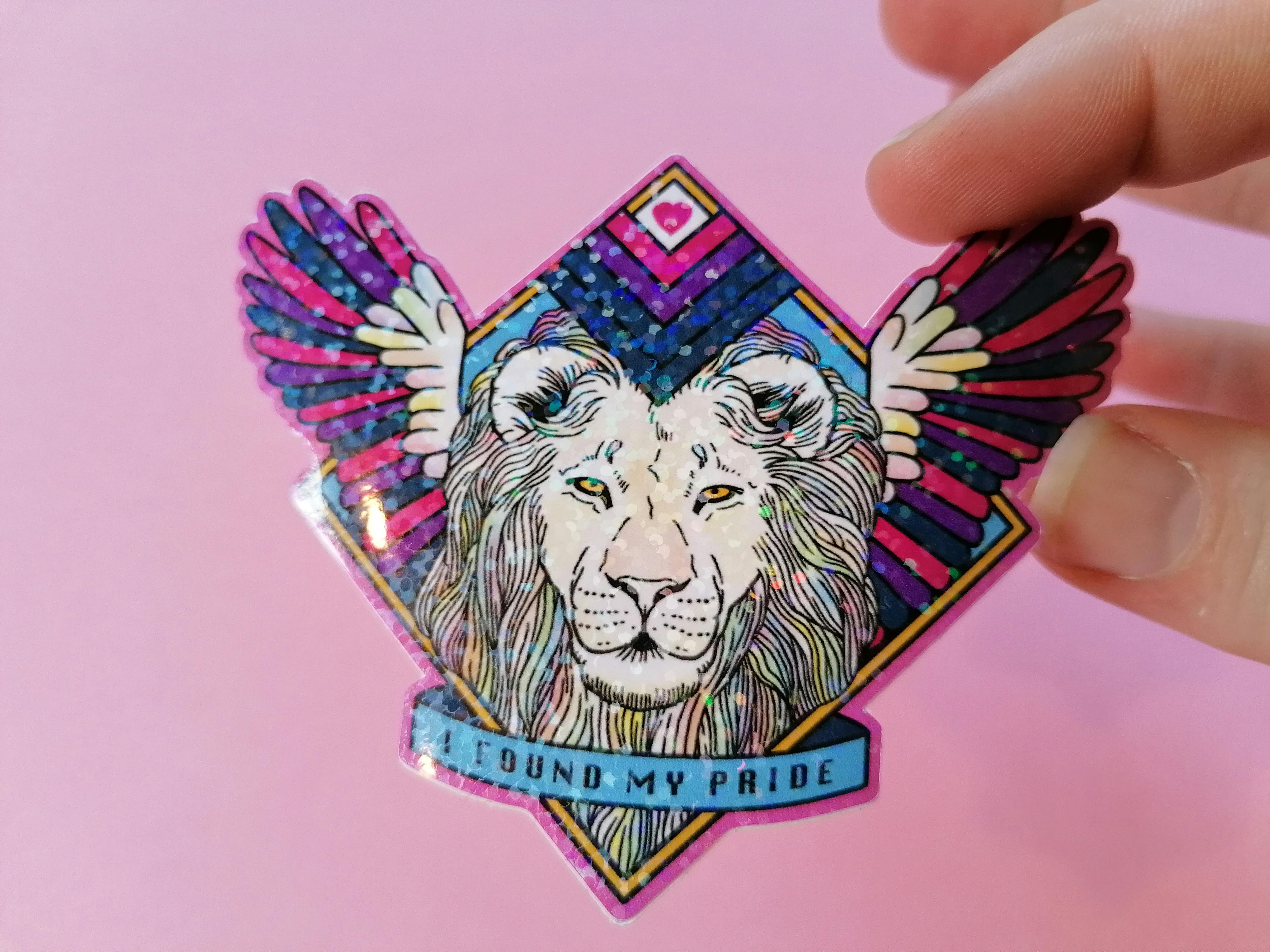 Bi Pride Lion Sticker