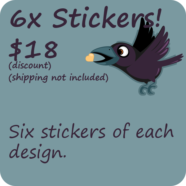 6 sticker packs