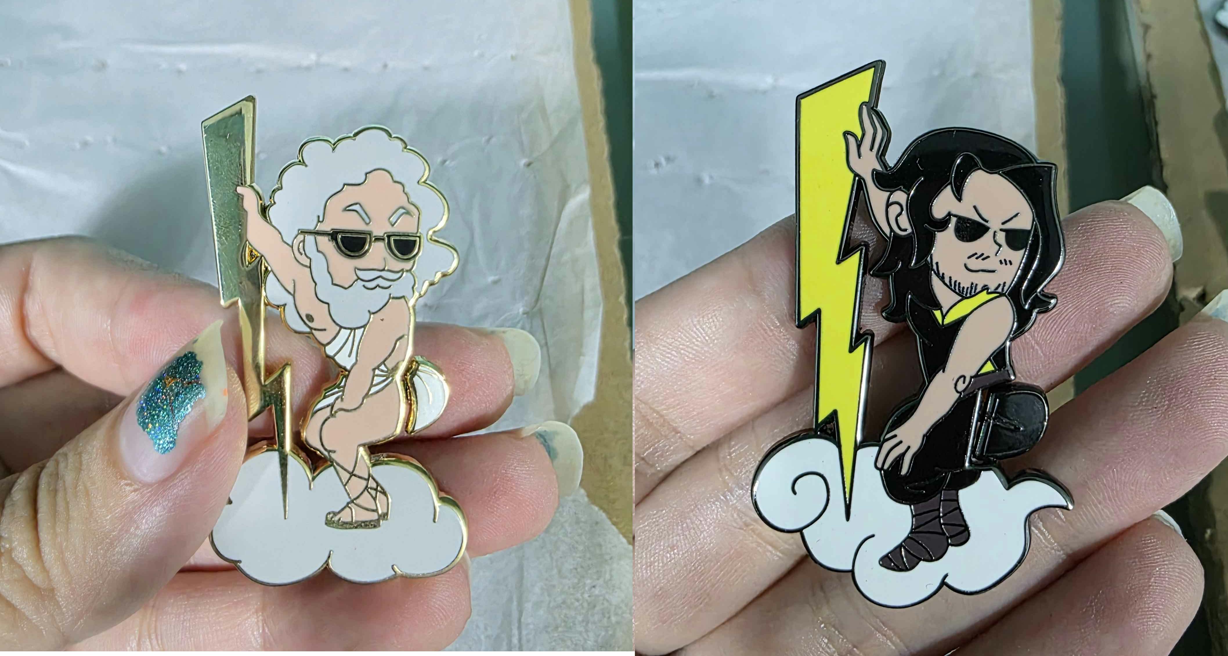 Twerking Zeus Enamel Pin (2 designs)