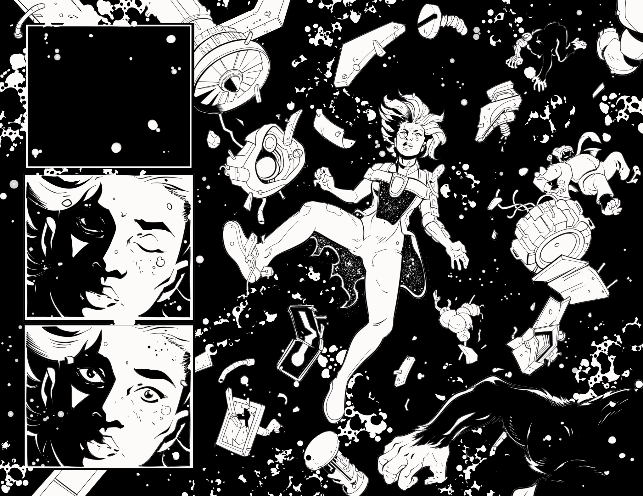 Daybreak! #1 original interior artwork