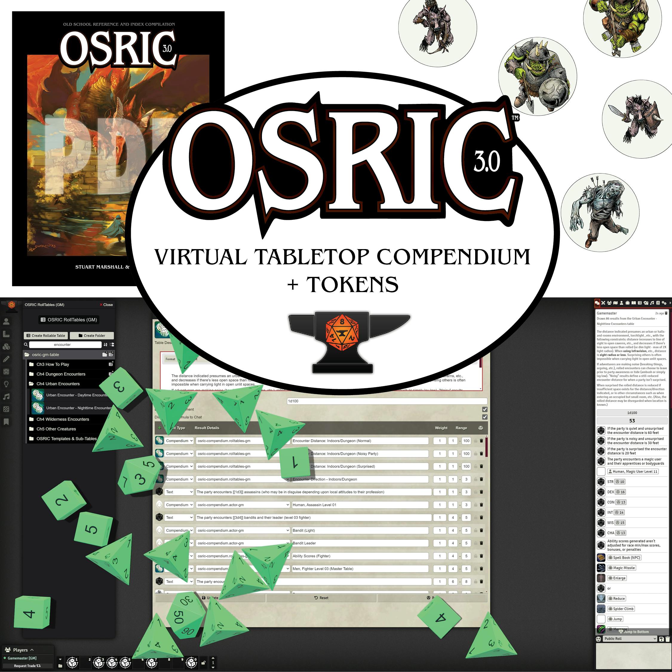 VTT Resources: Compendium (Foundry) and Tokens