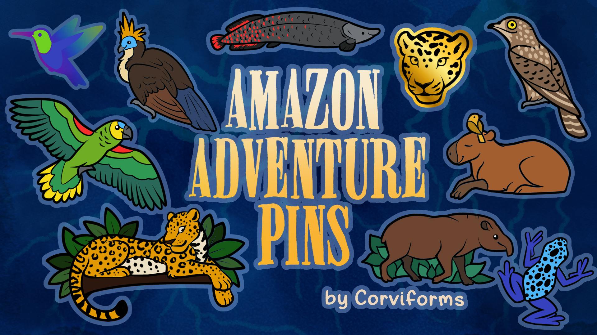 Amazon Adventure Pins