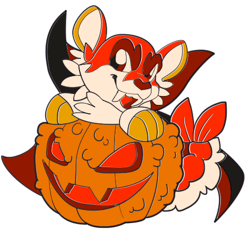 Tiger Roll Pumpkin Patch Pin