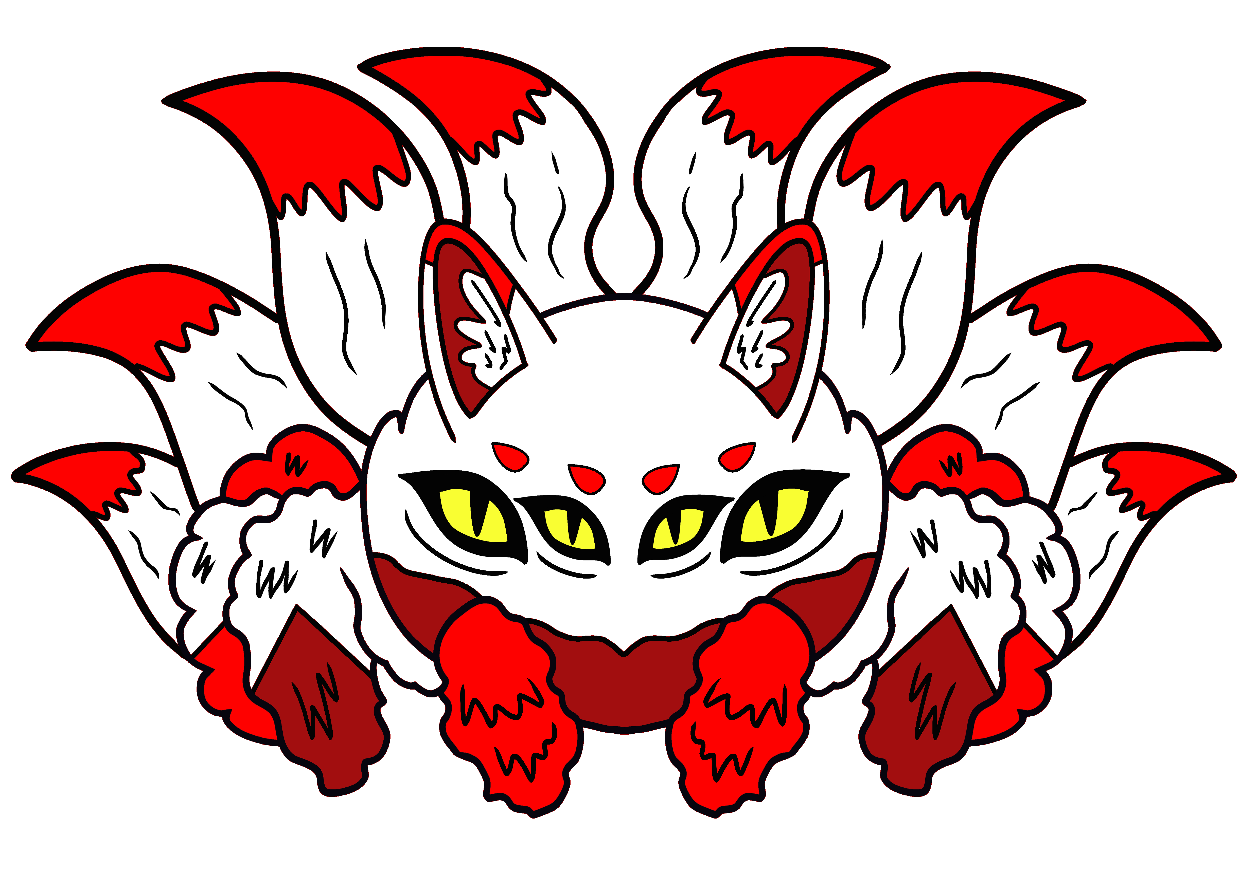 Eight Tail Fox White Jumping Spider Hard Enamel Pin