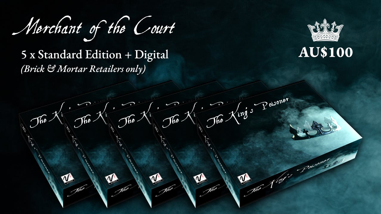 Merchant of the Court (5 x Standard Edition Boxed Sets + Full Digital PDFs—Bricks & Mortar Retailers only)