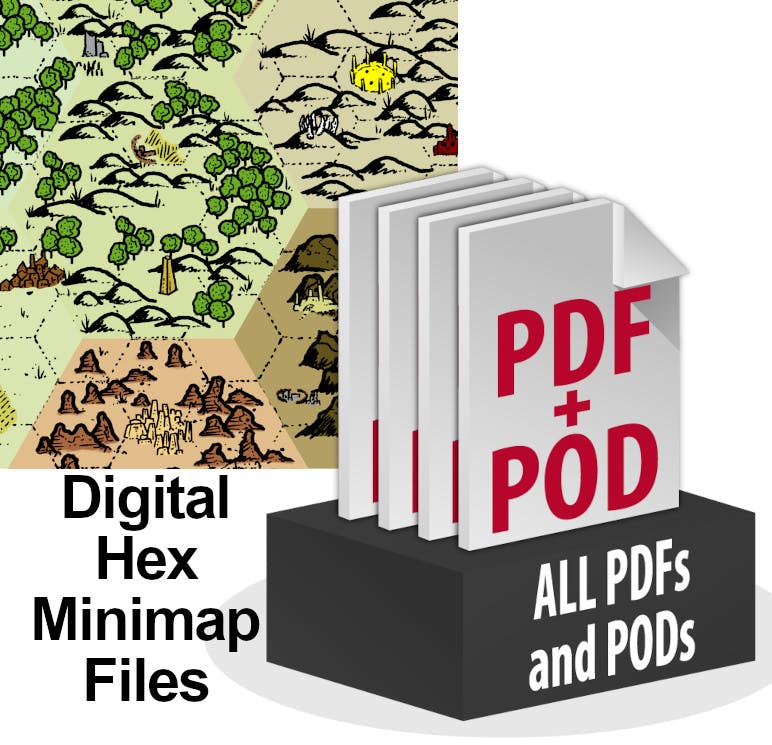 All Decks Digital Only (PDF & POD Code) & Digital Hex Minimaps