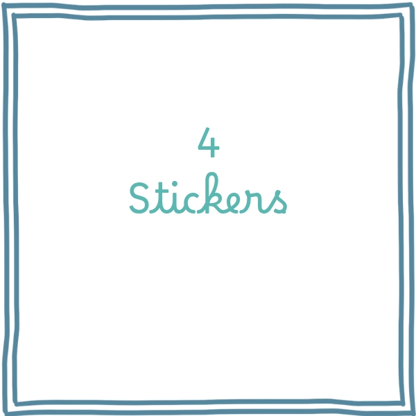 4 stickers