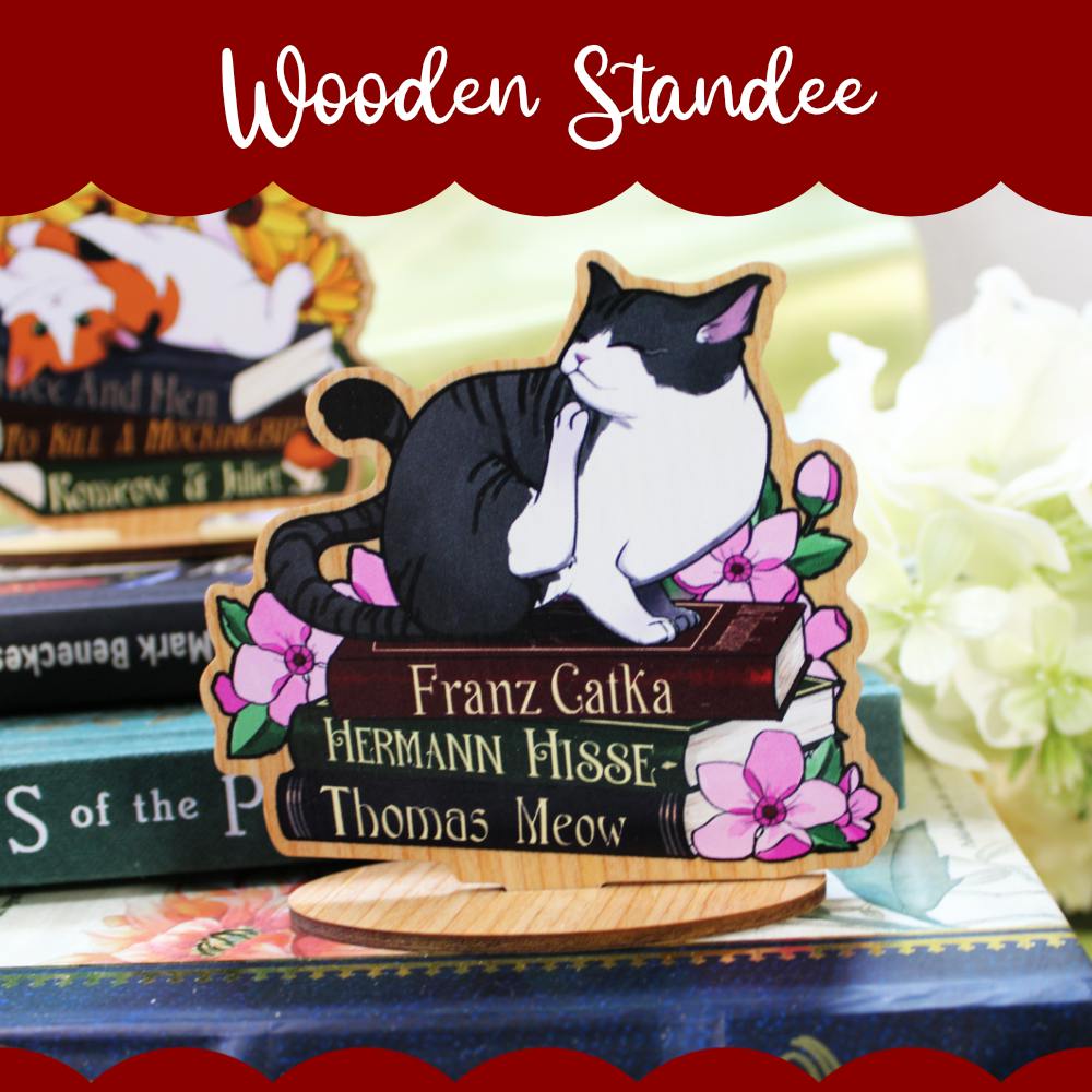 Wood Standee: Silver Cat