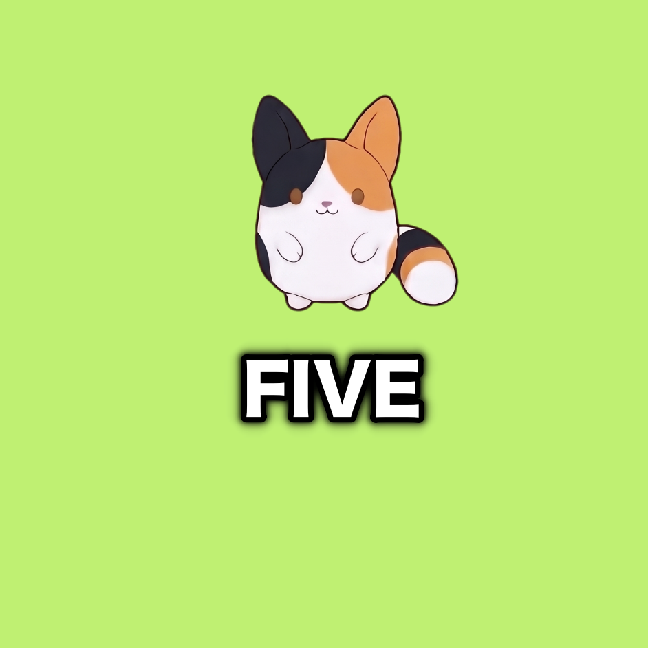 5 Plushies