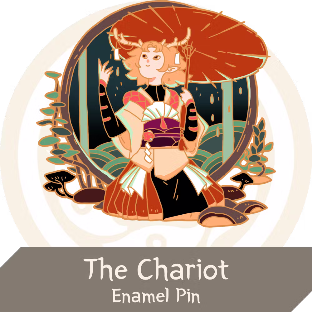 Enamel pin "The Chariot"