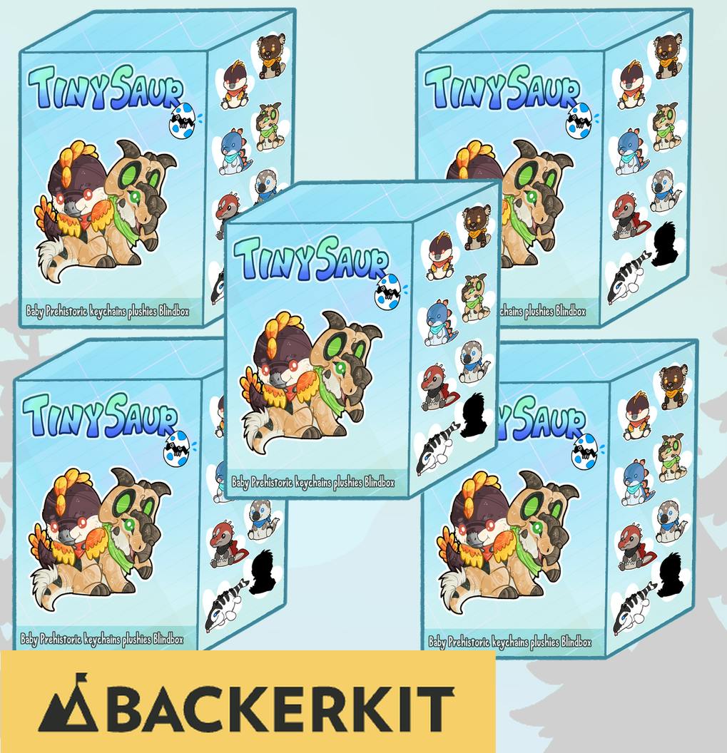 Tinysaur Set including the rare mystery (7 plushies)