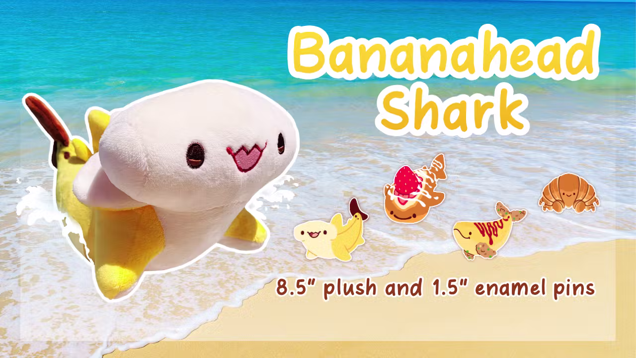 Bananahead Shark Plushie