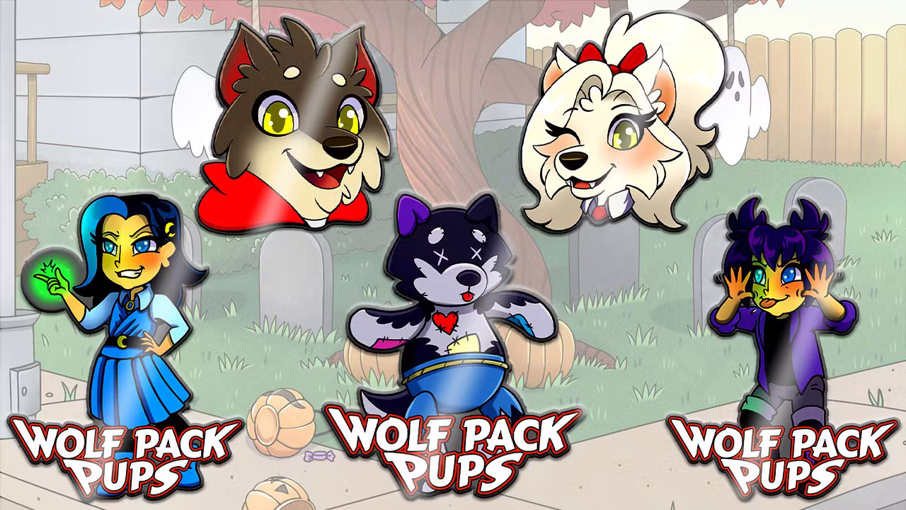 NEW Wolf Pack Pups Inspired Werewolf & Witch Enamel Pins