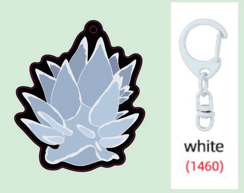 Holo Frosted Keychain	