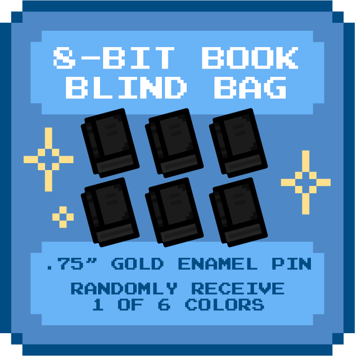 8-Bit Book Mystery Pin