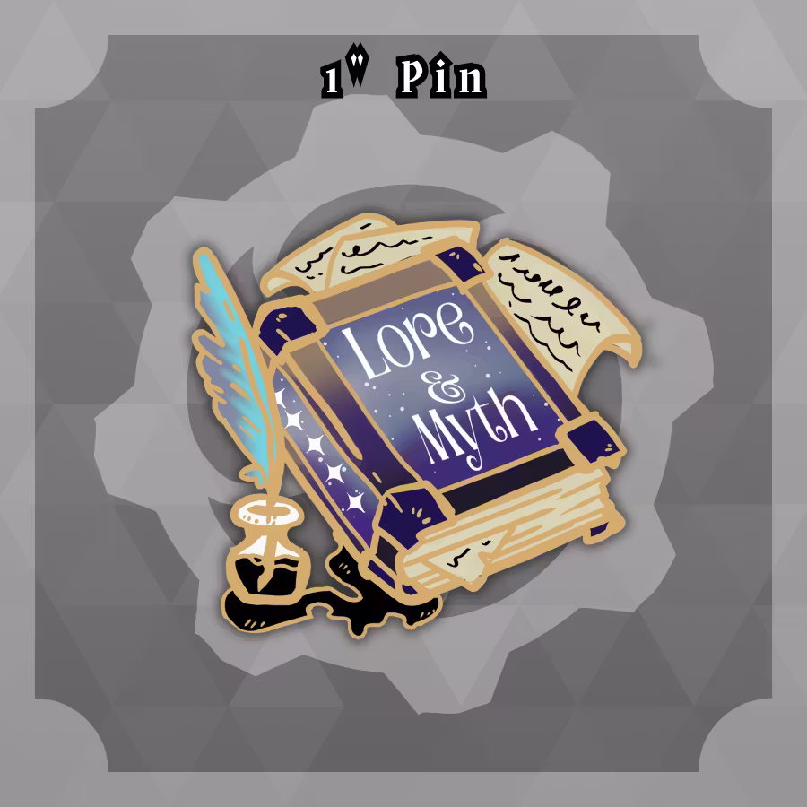 Cryptids and Critters: 1in Lore and Myth Mini Pin