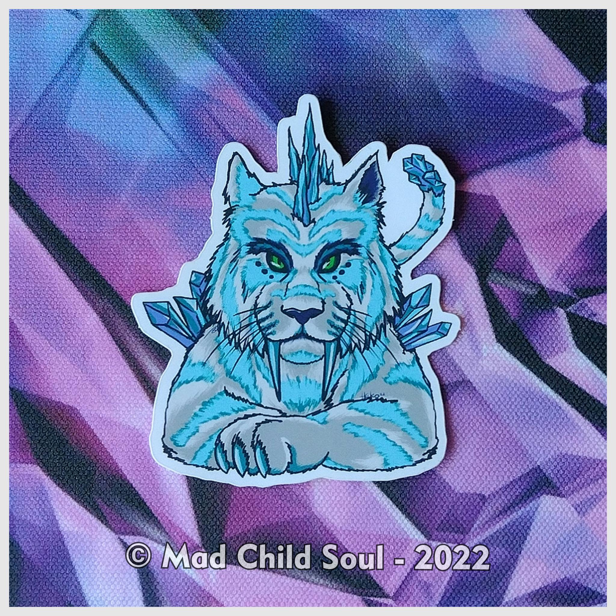 1x STICKER : Ice Tiger