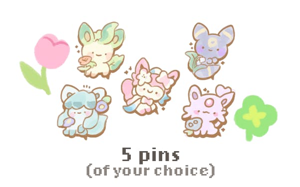 ✿ FIVE PINS ✿