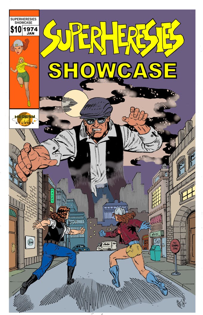 SUPERHERESIES SHOWCASE 1974 print