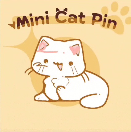 8 mini cat pins