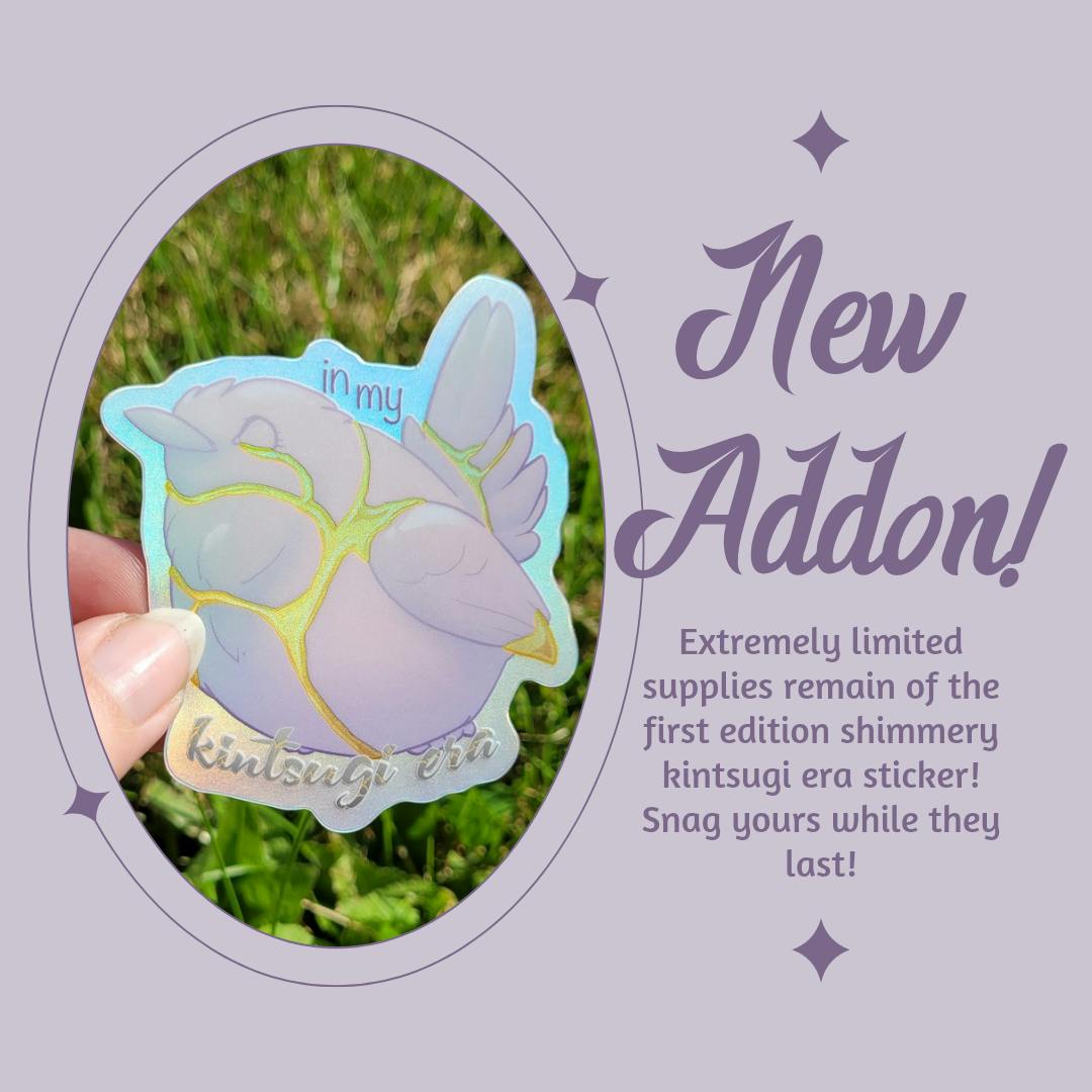 Kintsugi Era limited edition shimmer sticker