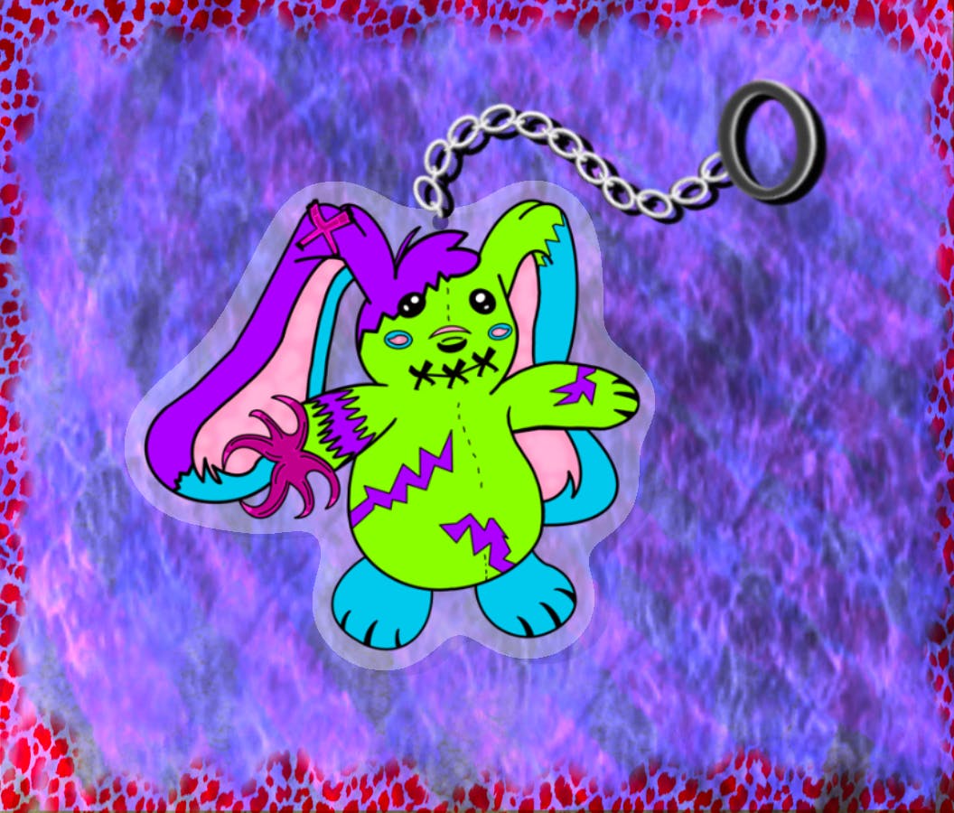Its Complicated Bunny Keychain (1.97 inches)