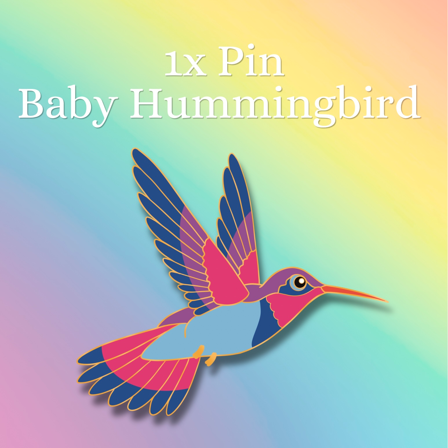 Baby Hummingbird Pin