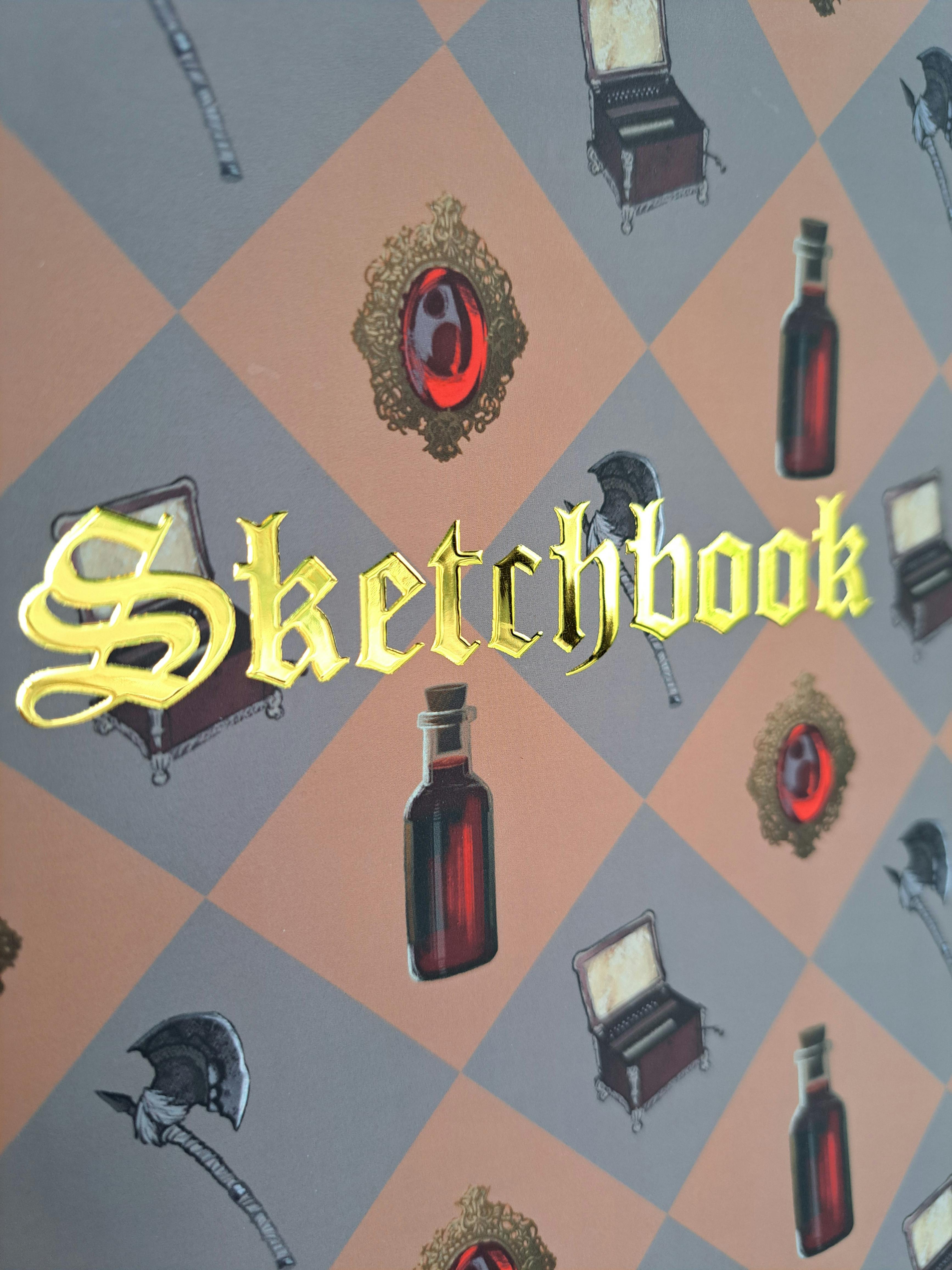 Bloodborne "Gascoigne" Checked Spiral Sketchbook