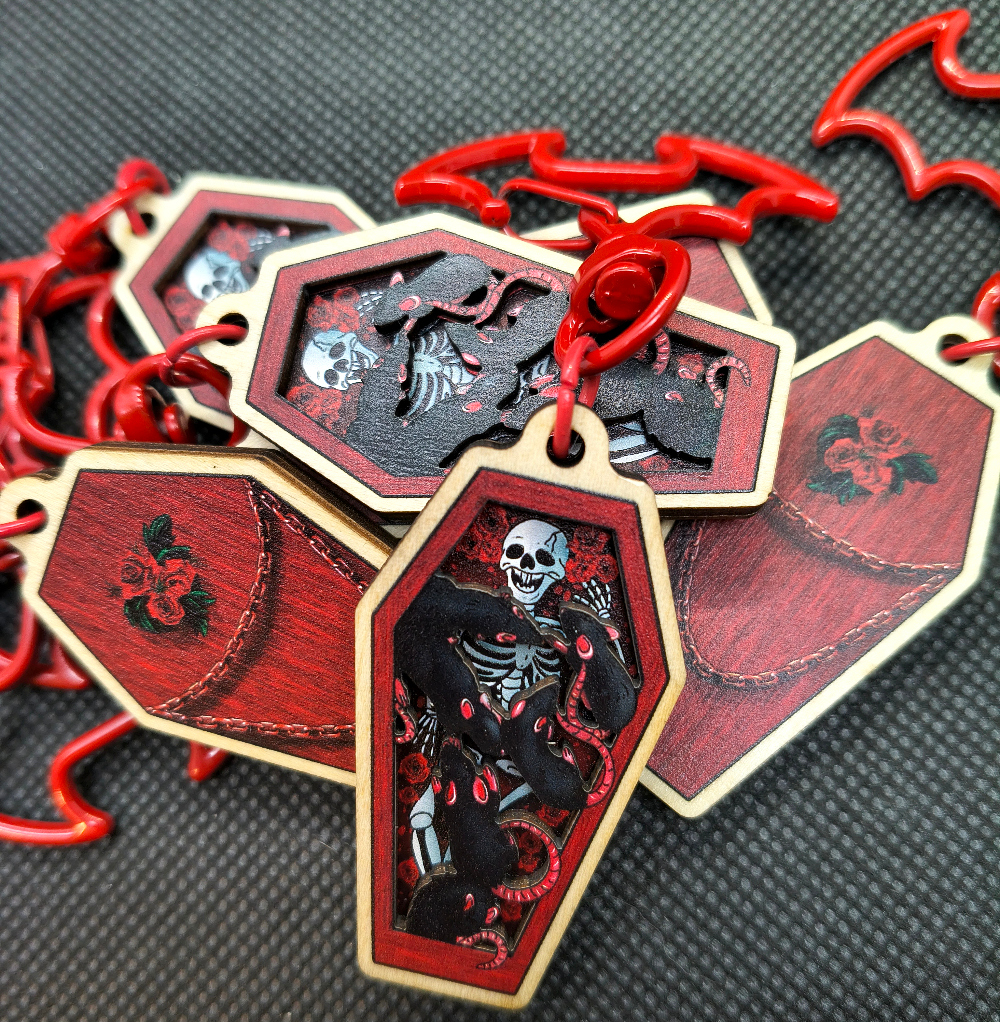 3d ratty Coffin keyring 