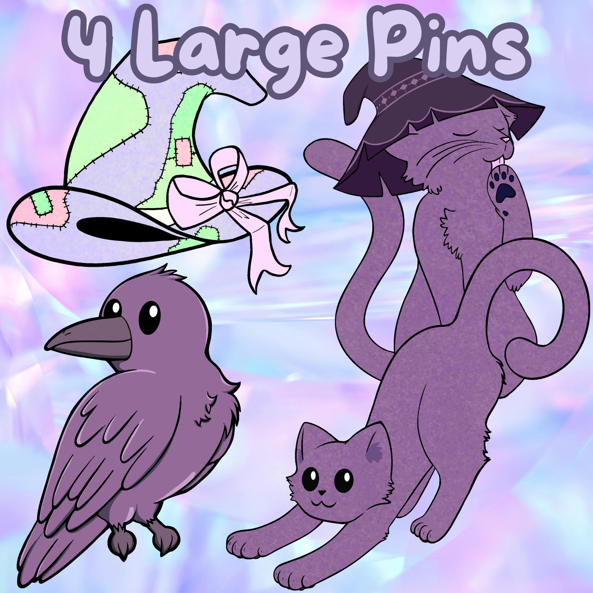 4 Large Pins