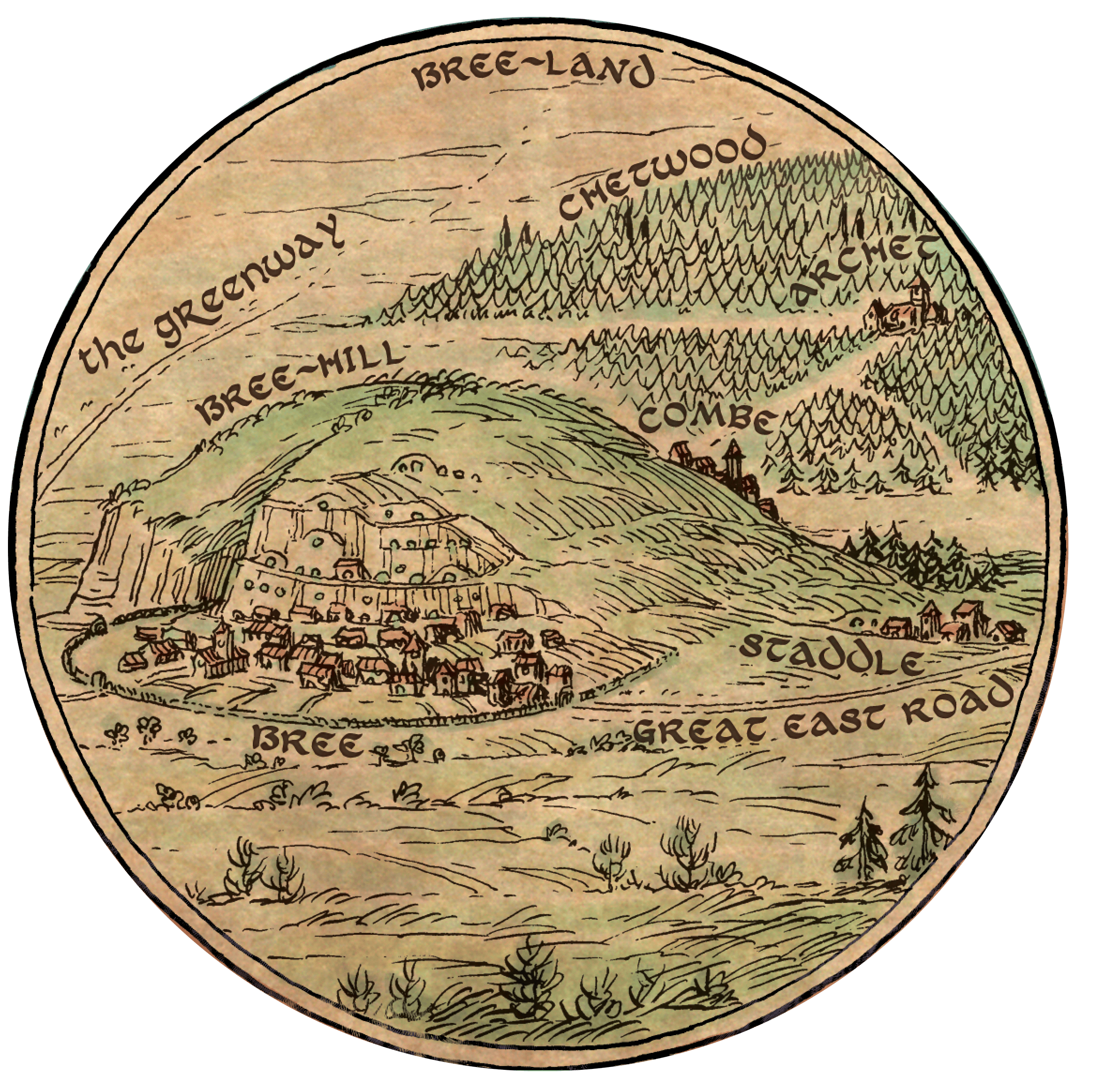 Bree Cloth Map