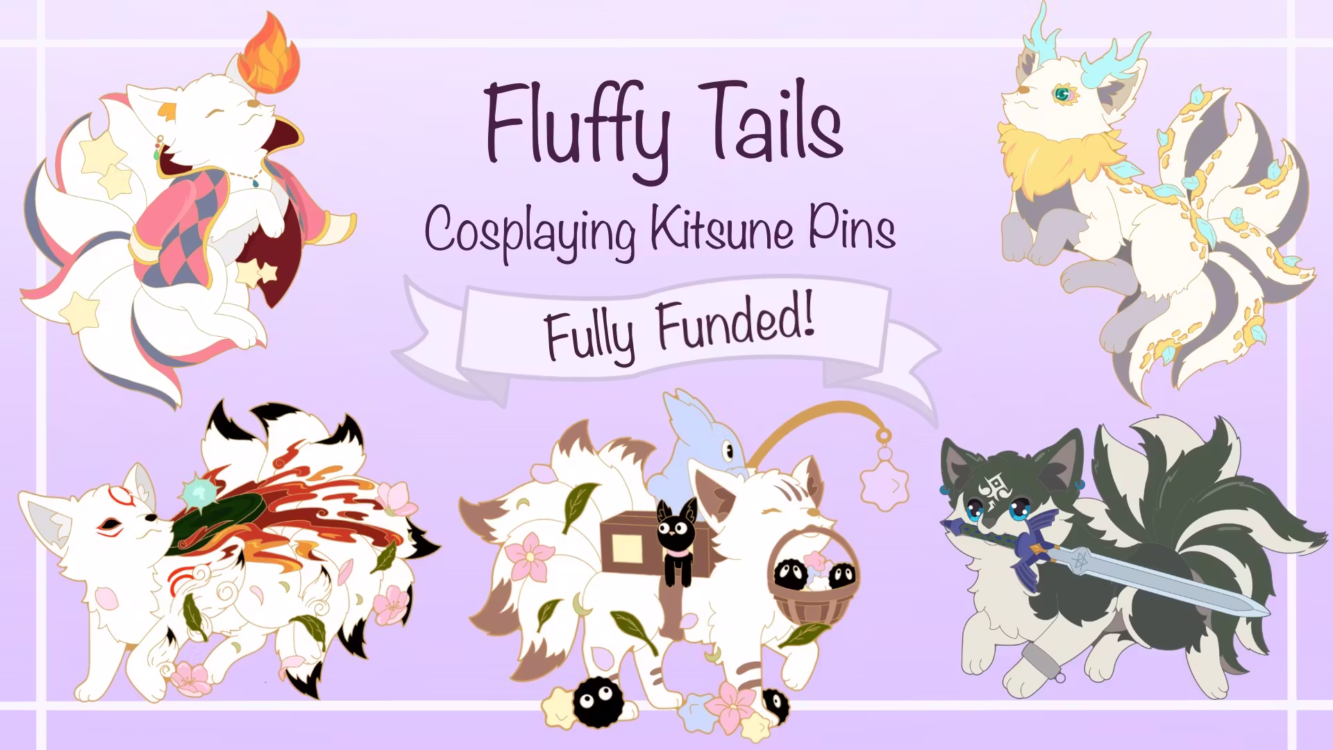 Fluffy Tails- Cosplaying Kitsune Pins - BackerKit
